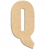 Lettre en bois à décorer Q- Alphabet Hansen