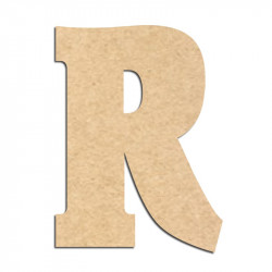 Lettre en bois à décorer R- Alphabet Hansen