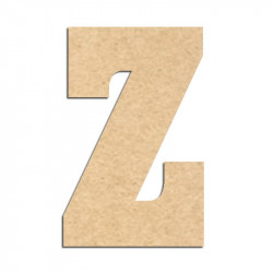 Lettre en bois à décorer Z- Alphabet Hansen