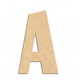 Lettre en bois à décorer A- Alphabet Hombre