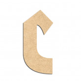 Lettre en bois à décorer C- Alphabet Hombre