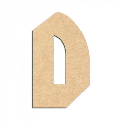 Lettre en bois à décorer D- Alphabet Hombre