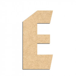 Lettre en bois à décorer E- Alphabet Hombre