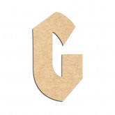 Lettre en bois à décorer G- Alphabet Hombre