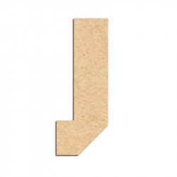 Lettre en bois à décorer J- Alphabet Hombre