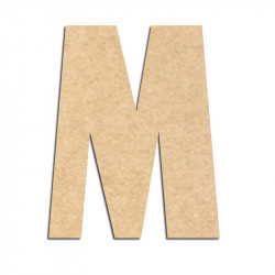 Lettre en bois à décorer M- Alphabet Hombre