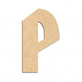 Lettre en bois à décorer P- Alphabet Hombre