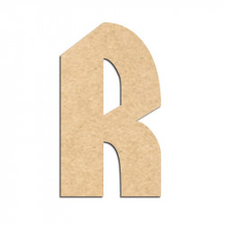 Lettre en bois à décorer R- Alphabet Hombre