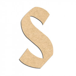 Lettre en bois à décorer S- Alphabet Hombre