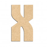 Lettre en bois à décorer X- Alphabet Hombre