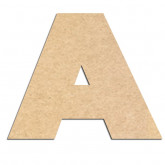 Lettre en bois à décorer A - Alphabet Jungle Fever