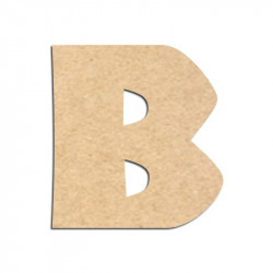 Lettre en bois à décorer B - Alphabet Jungle Fever