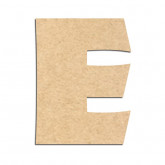 Lettre en bois à décorer E - Alphabet Jungle Fever