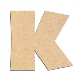 Lettre en bois à décorer K - Alphabet Jungle Fever