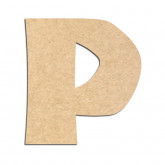 Lettre en bois à décorer P - Alphabet Jungle Fever