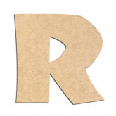 Lettre en bois à décorer R - Alphabet Jungle Fever