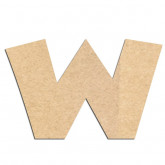 Lettre en bois à décorer W - Alphabet Jungle Fever