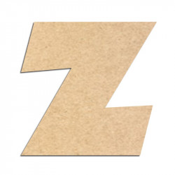 Lettre en bois à décorer Z - Alphabet Jungle Fever