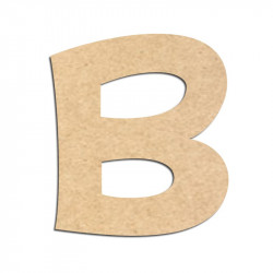 Lettre en bois à décorer B - Alphabet KG The Last Time