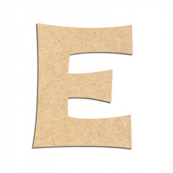 Lettre en bois à décorer E - Alphabet KG The Last Time