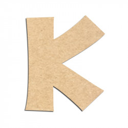 Lettre en bois à décorer K - Alphabet KG The Last Time