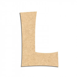 Lettre en bois à décorer L - Alphabet KG The Last Time