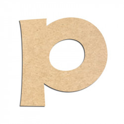Lettre en bois à décorer P - Alphabet KG The Last Time
