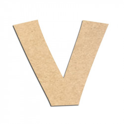 Lettre en bois à décorer V - Alphabet KG The Last Time