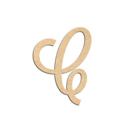 Lettre en bois à décorer C- Alphabet Lavender