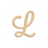 Lettre en bois à décorer L- Alphabet Lavender