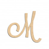 Lettre en bois à décorer M- Alphabet Lavender