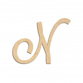 Lettre en bois à décorer N- Alphabet Lavender