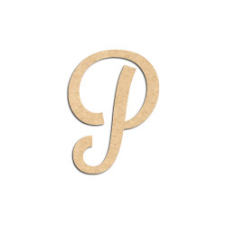 Lettre en bois à décorer P- Alphabet Lavender