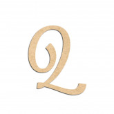 Lettre en bois à décorer Q- Alphabet Lavender