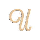 Lettre en bois à décorer U- Alphabet Lavender