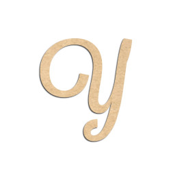 Lettre en bois à décorer Y- Alphabet Lavender
