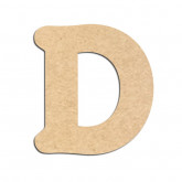 Lettre en bois à décorer D - Alphabet Merkin