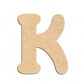Lettre en bois à décorer K - Alphabet Merkin