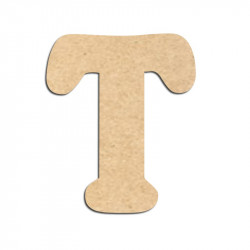 Lettre en bois à décorer T - Alphabet Merkin
