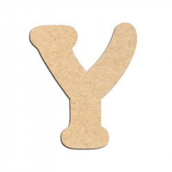 Lettre en bois à décorer Y - Alphabet Merkin