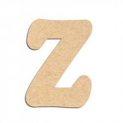 Lettre en bois à décorer Z - Alphabet Merkin