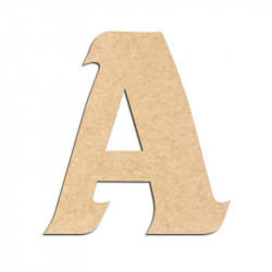 Lettre en bois à décorer A- Alphabet Seabird
