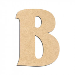 Lettre en bois à décorer B- Alphabet Seabird
