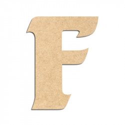 Lettre en bois à décorer K - Alphabet Seabird