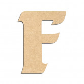 Lettre en bois à décorer F - Alphabet Seabird