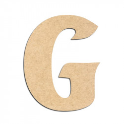 Lettre en bois à décorer G - Alphabet Seabird