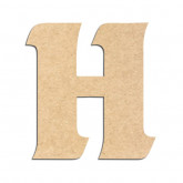 Lettre en bois à décorer H - Alphabet Seabird