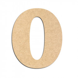 Lettre en bois à décorer O - Alphabet Seabird
