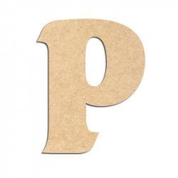 Lettre en bois à décorer P - Alphabet Seabird