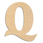 Lettre en bois à décorer Q - Alphabet Seabird